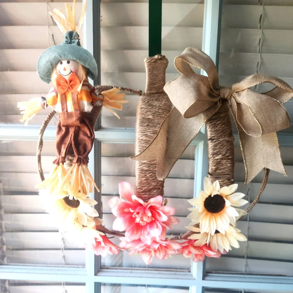 Fall pumpkin wreath